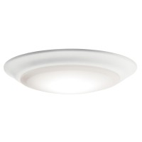 Kichler Gen I Led Downlight 75 Ceiling Flush Mount Interior Dimmable Light 2700K 75 X 15 White 43846Whled27