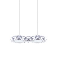 Eglo 201576A Corliano Led Pendant, 8.92 X 4.39 X 72, 72-Inch, Chrome