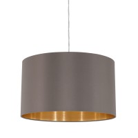 Eglo Lighting 31603A One Light Pendant, Satin Nickel