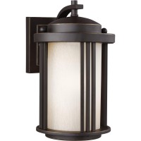 Sea Gull 8547901-71 Crowell Outdoor Wall Sconce, 1-Light 60 Watts, Antique Bronze