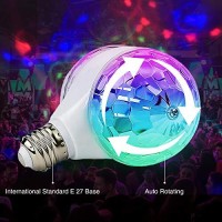 Disco Lights For Parties, Colorful Rotating Magic Ball Lights With 2 Light Bulbs, Rgb Led Stage Dj Light For Home Room Dance Parties Birthday Karaoke Halloween Christmas Wedding Show Club Decorations