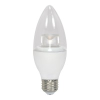 Satco S8953 Medium Bulb In Light Finish, 3.75 Inches, 4, Clear