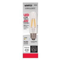 Satco S9580 Medium Bulb In Light Finish, 5.00 Inches, 1 Count (Pack Of 1), Specialty T10-Shape