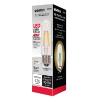 Satco S9580 Medium Bulb In Light Finish, 5.00 Inches, 1 Count (Pack Of 1), Specialty T10-Shape