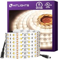 Hitlights Led Strip Lights Neutral White 4000K, 16.4Ft Dimmable Tape Light, 300Leds, 150Lm/Ft, Cri>90, Ul Listed, 12V Flexible Rope Lights For Bedroom, Kitchen, Cabinet (Power Source Not Included)