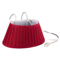 Miles Kimball Over-The-Bed Light With Colored Shade,Burgundy