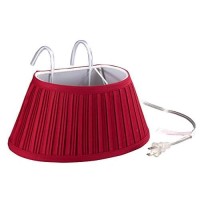 Miles Kimball Over-The-Bed Light With Colored Shade,Burgundy