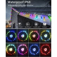 Alitove Ws2811 12Mm Diffused Digital Rgb Led Pixel Light Individually Addressable Round Led Pixels Module Ip68 Waterproof Dc 5V 50Pcs/Set