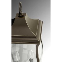 Progress Lighting Township Collection 2-Light Clear Beveled Glass New Traditional Outdoor Medium Wall Lantern Light Oil Rubbed Bronze