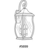 Progress Lighting Township Collection 3-Light Clear Beveled Glass New Traditional Outdoor Large Wall Lantern Light Oil Rubbed Bronze