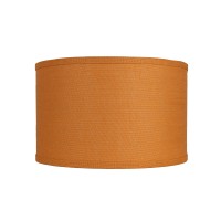 Urbanest Classic Drum Burlap Lampshade 16Inch By 16Inch By 10Inch Tangerine