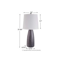 Signature Design By Ashley Shavontae Modern Table Lamp, 2 Count Lamps, 27.5