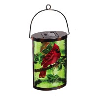 New Creative Cardinal Garden Friends Hanging Solar Lantern