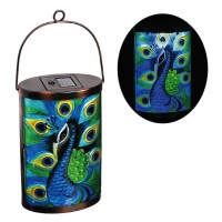 New Creative Peacock Garden Friends Hanging Solar Lantern