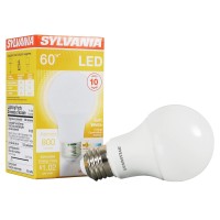 Sylvania Led Light Bulb, 60W Equivalent A19, Efficient 8.5W, Medium Base, Frosted Finish, 800 Lumens, Soft White - 1 Pack (73885)