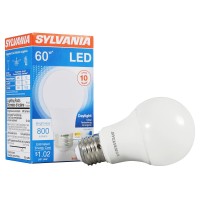 Sylvania Led Light Bulb, 60W Equivalent A19, Efficient 8.5W, Medium Base, Frosted Finish, 800 Lumens, Daylight - 1 Pack (79281)