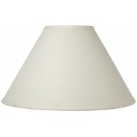 Upgradelights Off White Linen 12 Inch Chimney Style For Hurricane & Oil Lamp Shade Replacement (4X12X7)