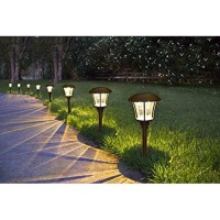 Alpan 10192 8 Led Pathway Solar Lights, One Size, Oil Rubbed Bronze