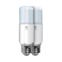 Ge Lighting 36470 Reveal Led Bright Stik Light Bulb With Medium Base, 14-Watt, 2-Pack