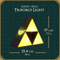 Paladone Legend Of Zelda Triforce Hero Night Light, Projects The Hyrule Crest, Collectible Novelty Gamer Gift For Nostalgist Video Game Enthusiast