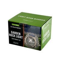 Case of 2Colors transparent greyMaterials metal plastic resinLight the way in your garden or yard while keeping a natural look with this Solar Powered LED Garden Rock Light featuring a realistic grey resin rock with a super bright round LED light embedded