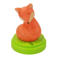 Ansmann Ansmann 1800-0060 Cute Fox For Children/Babies Cartoon Orientation Led Night Light With Sleep Aid, Plastic, Light Brown - Automatic Timer - Child/Baby Safety A Priority