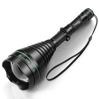 Uniquefire T75 850Nm Ir Illuminator Flashlight Light For Night Vision Scope, Zoomable Infrared Flashlight Light With 3 Modes Memory Function Ir Predator Torch Light