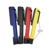 Goldengulf Pack Of 4 Super Bright Cob Led Pocket Pen Shape Inspection Work Light Torch With Powerful Magnetic Base & Rotating Magnetic Clip Lamp Aaa Battery Included