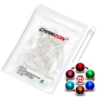 Chanzon 100 Pcs 3Mm Rgb Multicolor Fast Blinking (Multi Color Changing) Dynamics Led Diode Lights (Flashing Round Dc) Bright Lighting Bulb Lamps Electronics Components Flicker Light Emitting Diodes