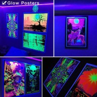 Deep Dream 16.4Ft/5M Waterproof Uv Black Light, Smd 2835 300 Leds, 395Nm-400Nm Blacklight Fixtures Led Strip With 12V Power Supply, Ip65 For Bedroom Dj Glow Party Halloween Resin Curing