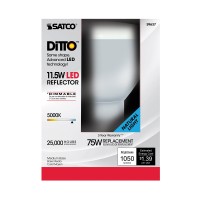 Satco S9637 Medium Light Bulb Finish, 6.44 Inches, Frosted White