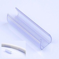 Delight 50Pcs 2 Channel Mounting Holder Accessories Clear Pvc Acc For 916 Led Neon Flex Strip Light 8 Total Length