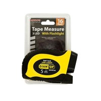 Case of 1Colors black yellow red silverMaterials metal plasticEasily measure in any light condition with this SelfLocking Tape Measure featuring a durable large handheld tape measure with 3 builtin super bright LED lights and a comfortable antislip grip d