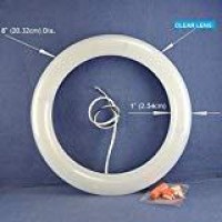 'S Brightest Led (6000K) Circline T9 Lamp (8-Inch) For Ceiling Fan Light & Ceiling Light Fixture- 120Vac 9Watts 2000Lumens - Non-Dimmable. P/N: Sptl240Lr-Cl- (For Ceiling - Cool White [6000K])