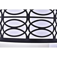 Edvivi Patterned Drum Chandelier, 5 Lights Modern Lighting Fixture With Black And White Finish, Chandelier For Entry, Living, Dining, Bedroom, Closet