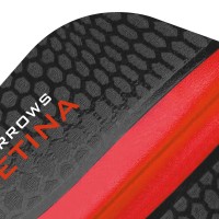 Harrows Retina | Premium Extra Strong 100 Micron Dart Flights In Slim Shape, 5 Sets Of 3 Flights, 15 Flights In Total, Red