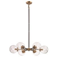 Boudreaux 28'' Wide 6-Light Chandelier - Antique Gold