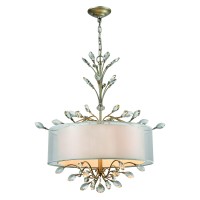 Asbury 26'' Wide 4-Light Chandelier - Aged Silver