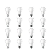 Philips Led Basic Frosted Non-Dimmable A19 Light Bulb - Eyecomfort Technology - 450 Lumen - Soft White (2700K) - 6.5W=40W - E26 Base - Old Version- Indoor - 4-Pack