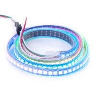 Btf-Lighting Ws2812B Ic Rgb 5050Smd Pure Gold Individual Addressable Led Strip 3.28Ft 144Led 144Led/M Flexible Full Color Ip67 Dc5V For Diy Chasing Color Project(No Adapter Or Controller)