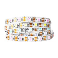 Btf-Lighting Ws2812B Rgb 5050Smd Individual Addressable 3.3Ft 60(2X30) Pixels/M Flexible White Pcb Full Color Led Pixel Strip Dream Color Ip30 Non-Waterproof For Bedroom,Diy Project Only Dc5V