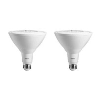 Philips Led 460543, Bright White, Non-Dimmable Par38 25-Degree Spot Light Bulb: 950-Lumen, 3000-Kelvin, 11 (90-Watt Equivalent), E26 Base, 2-Pack, 2 Count