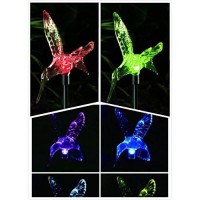 Stunning Acrylic Solar Hummingbird Light Stake (Box Of 2)