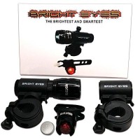 Bright Eyes Led Bike Light Set - 270 Lumens Front Bicycle Headlight With Rear Aluminum Red Tail Light And Spare Mount - Waterproof