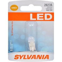 Sylvania - 2827 T10 W5W Led Amber Mini Bulb - Bright Led Bulb, Ideal For Roof Marker, Side Marker And More. (Contains 1 Bulb)