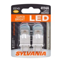 Sylvania - 4114 Zevo Led Red Bulb - Bright Led Bulb, Ideal For Stop And Tail Lights (Contains 2 Bulbs)