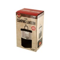 Perfect for illuminating tents and walking with as a guiding light this led camping lantern features a modern design made with durable transparent plastic and matte black antislip plastic with 15 super bright LED lights and a convenient folding hang hook 