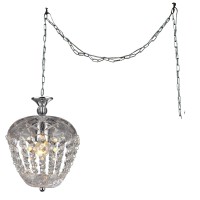 Whse Of Tiffany Rl0019 Swag Crystal Miriam 1-Light Swag Lamp, 8