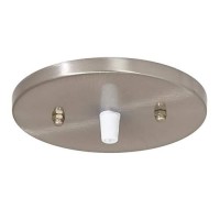 B&P Lamp 5 1/4 Inch Modern Shallow Steel Canopy Kit With Hardware, Satin Nickel