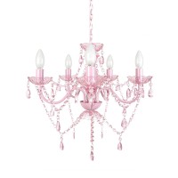 Tadpoles 5-Bulb Vintage Chandelier - Pink Sapphire | 20